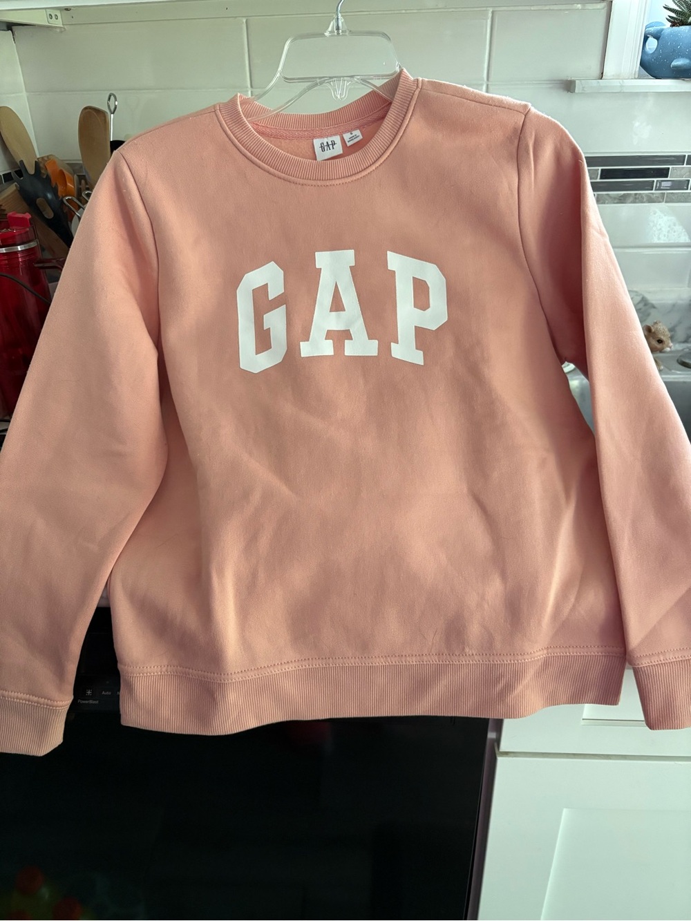 GAP Peach Pullover Sweatshirt with White Logo